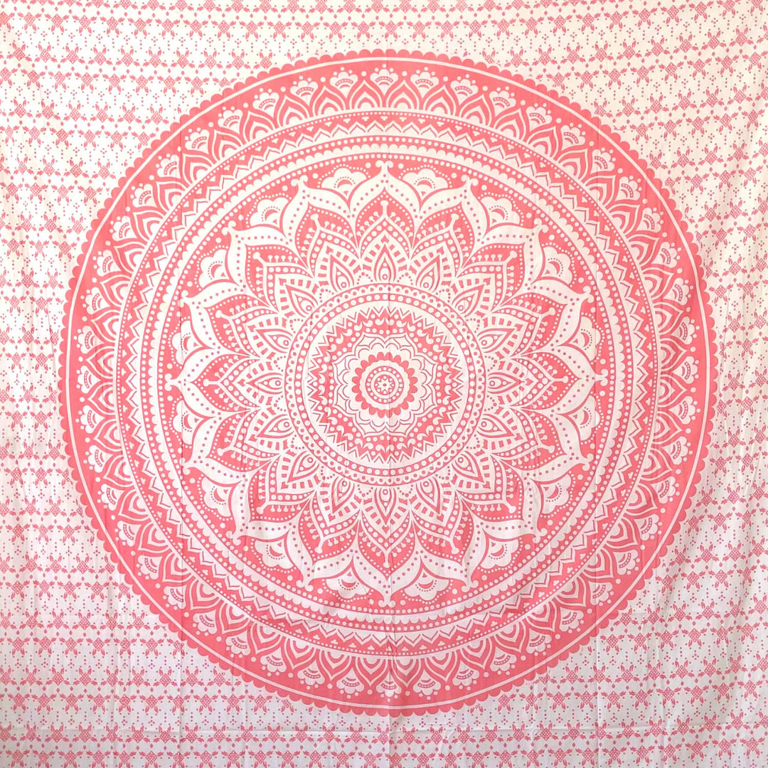 MOMOMUS Pareo oder Strandtuch XXL, Sandabweisend, mit Mandala-Motiv - Grosses Stranddecke Sandfrei S