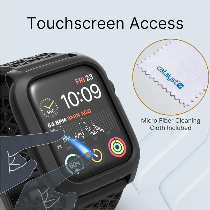 Catalyst Gehäuse für Apple Watch Serie SE 2022, Series 6, 5, und Serie 4, 44 mm, Schnallenverschluss