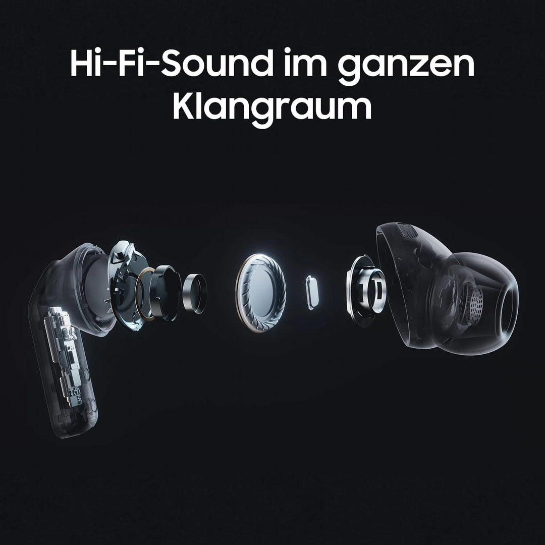Samsung Galaxy Buds4 Pro, Kabellose Hi-Fi Bluetooth-Kopfhörer, 2-Wege-Lautsprecher, Geräuschunterdrü