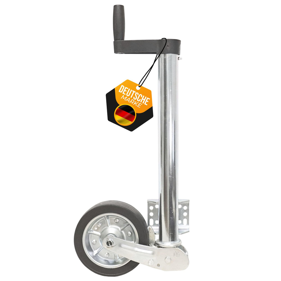 The Drive | Anhänger Stützrad 500KG | vollautomatik | mit Ergo-Griff | Vollgummirad Ø225x65 | Schwer