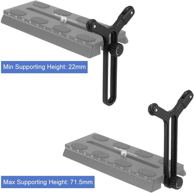 Haoge TJ-Y2 Y-Halterung mit Doppelrädern für Ronin-S Ronin-SC Ronin SC S Objektivträgersystem passen