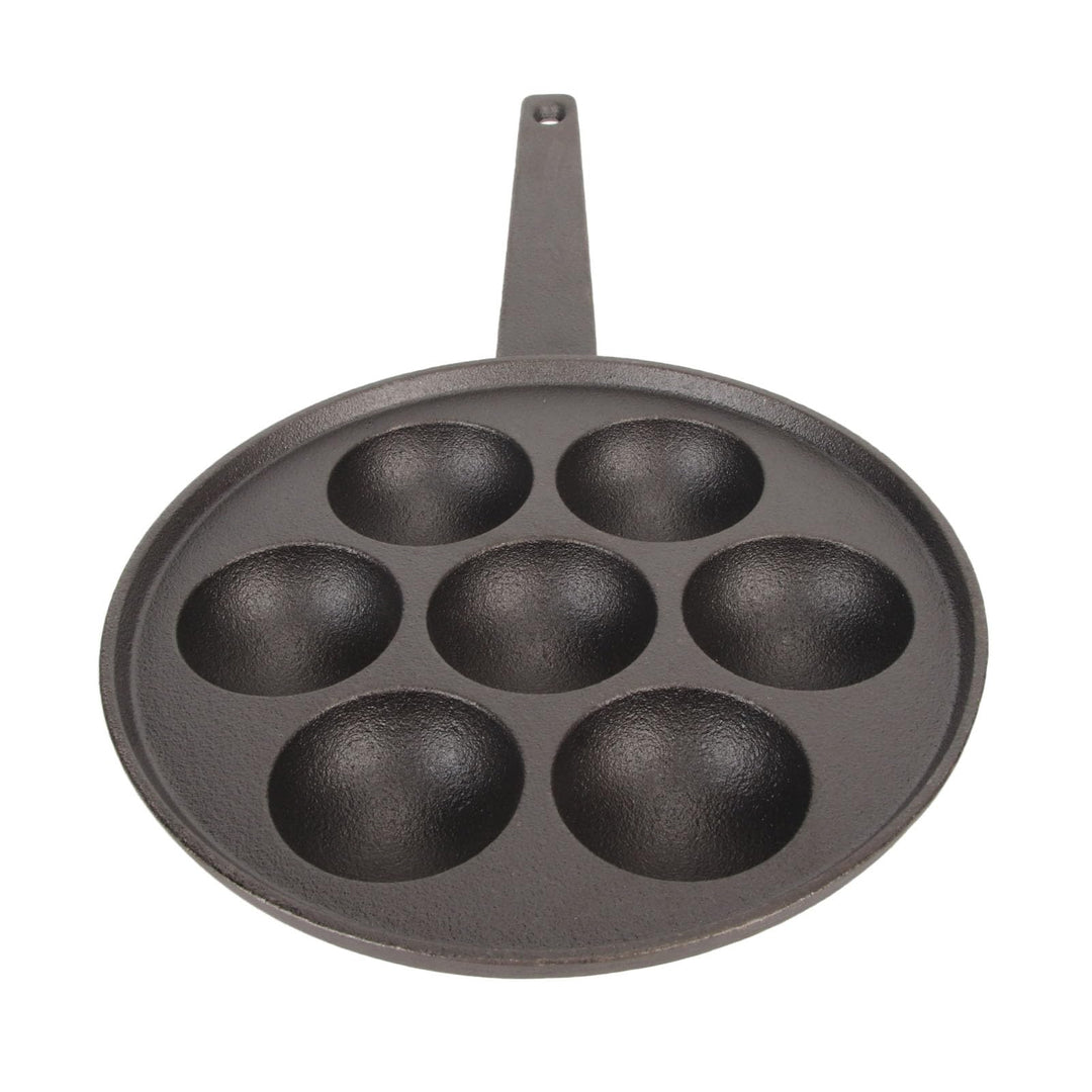 generic 7-Loch-Takoyaki-Grillpfanne aus Gusseisen mit Antihaftbeschichtung – Vertieftes und Vergröss