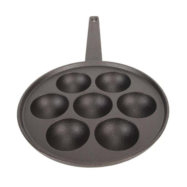 generic 7-Loch-Takoyaki-Grillpfanne aus Gusseisen mit Antihaftbeschichtung – Vertieftes und Vergröss