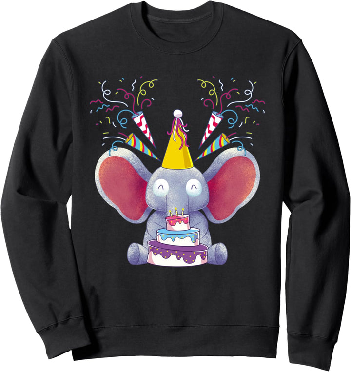 Kinder Geburtstag Afrika Zoo Tier Party Baby Elefant Sweatshirt