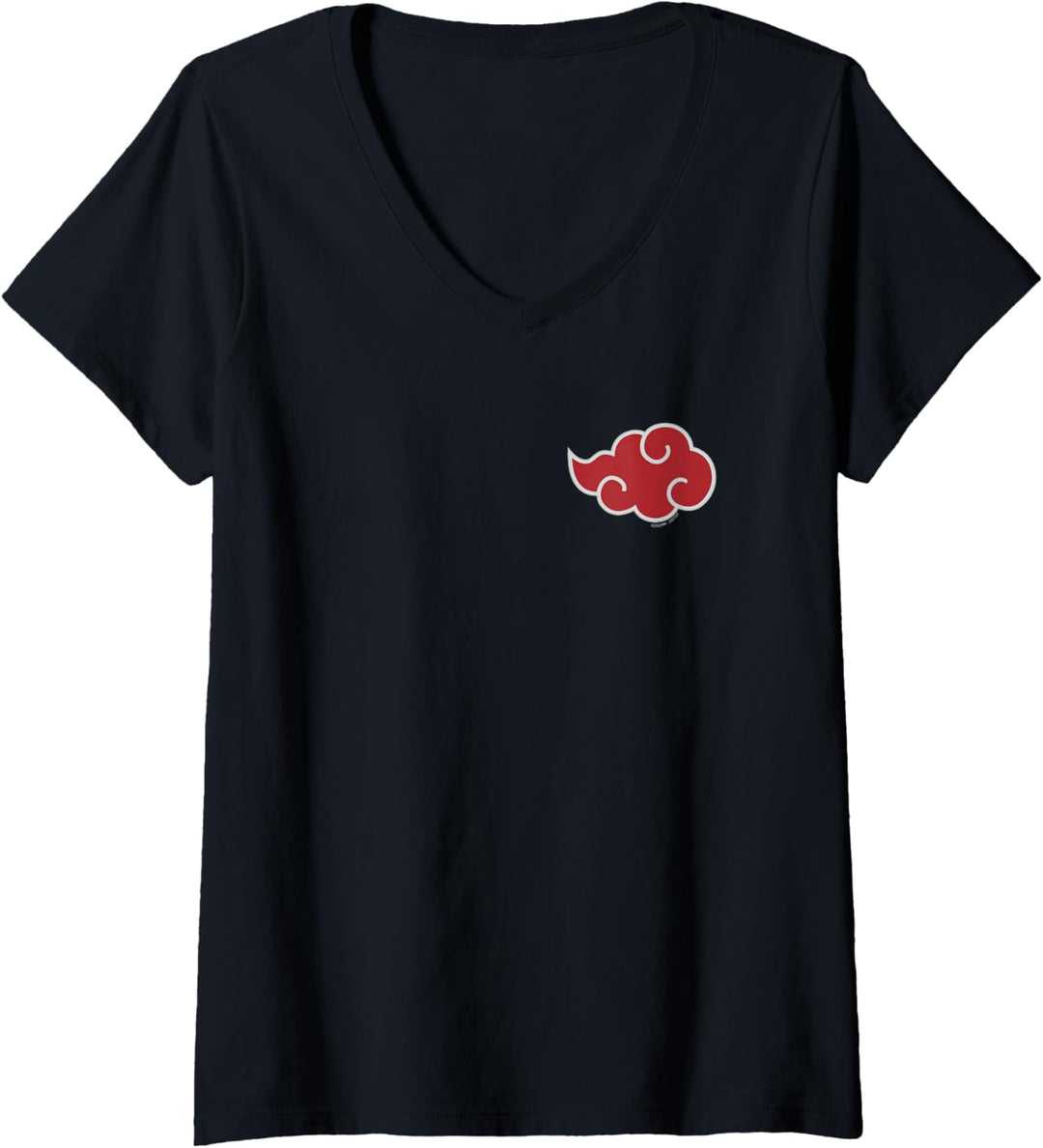 Naruto Shippuden Akatsuki-Wolke T-Shirt mit V-Ausschnitt