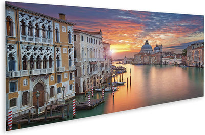 Bild auf Leinwand Venedig Canale Grande Wandbild Poster Kunstdruck Bilder