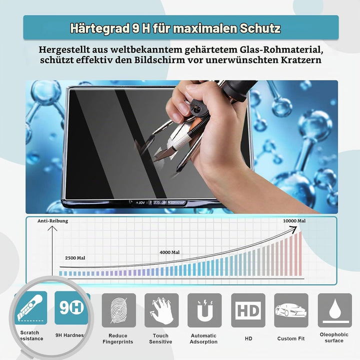 CDEFG Kompatibel mit Toyota Corolla 2022-2025 2026, Navigation Schutzfolie Tempered Glas 9H 10,5 Zol