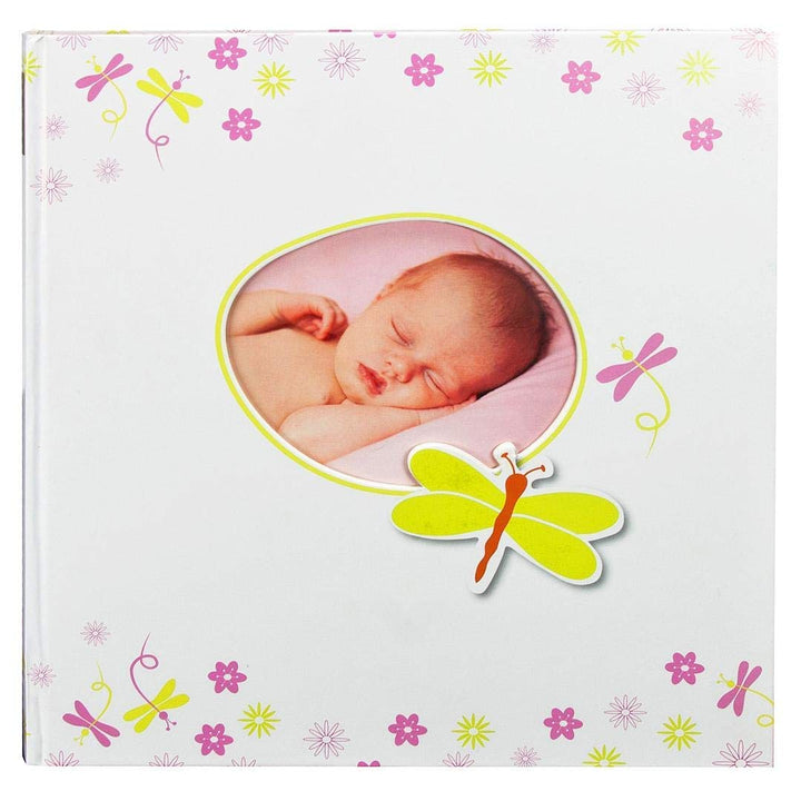 goldbuch Babyalbum mit Fensterausschnitt, Schmetterling, 30 x 31 cm, 60 weisse Blankoseiten mit 4 il