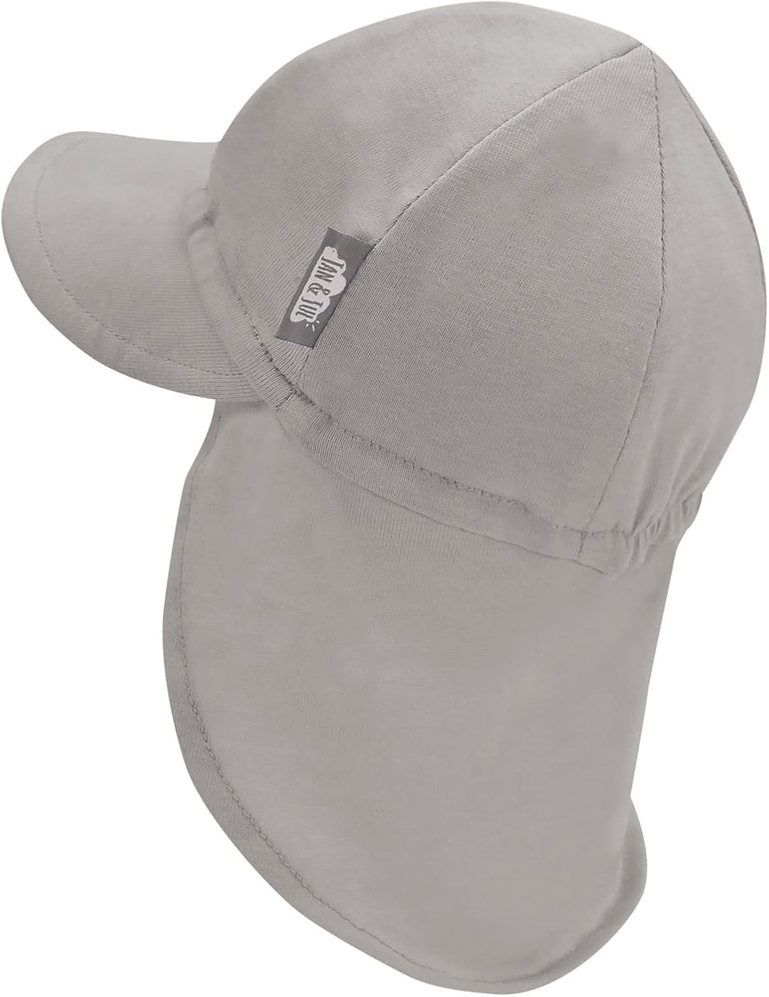 Jan &amp; Jul Sonnenhut aus Baumwolle mit UPF 50+ UV-Schutz für Baby Junge und Mädchen 6-24 Monate Grau,