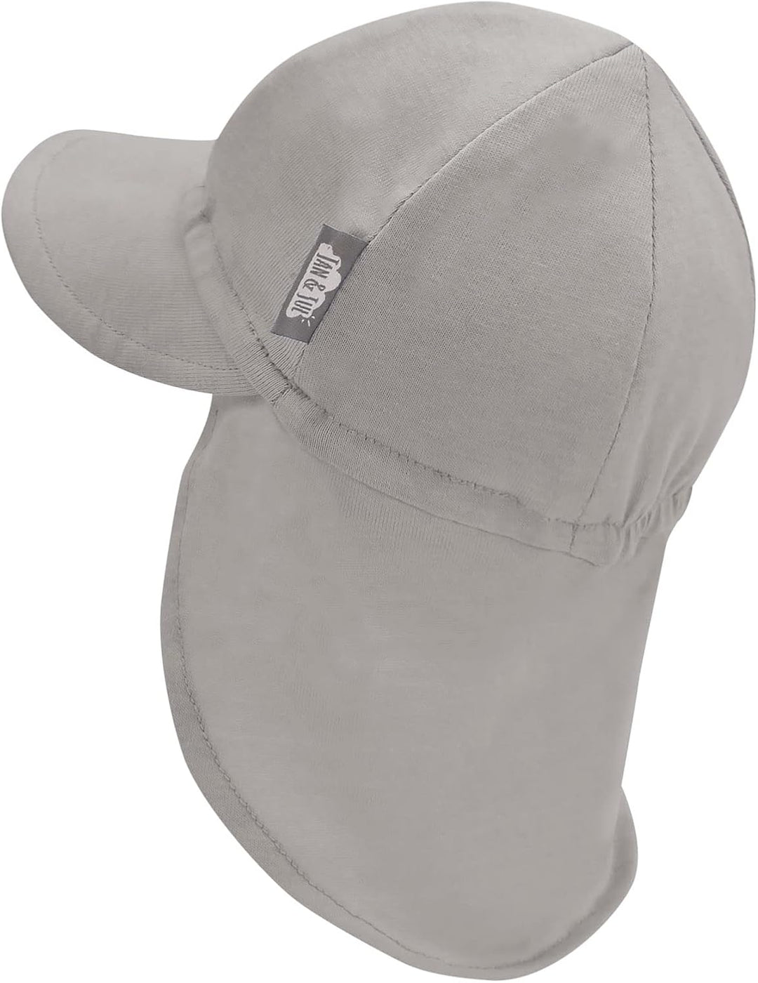 Jan & Jul Sonnenhut aus Baumwolle mit UPF 50+ UV-Schutz für Baby Junge und Mädchen 3-6 Monate Grau,