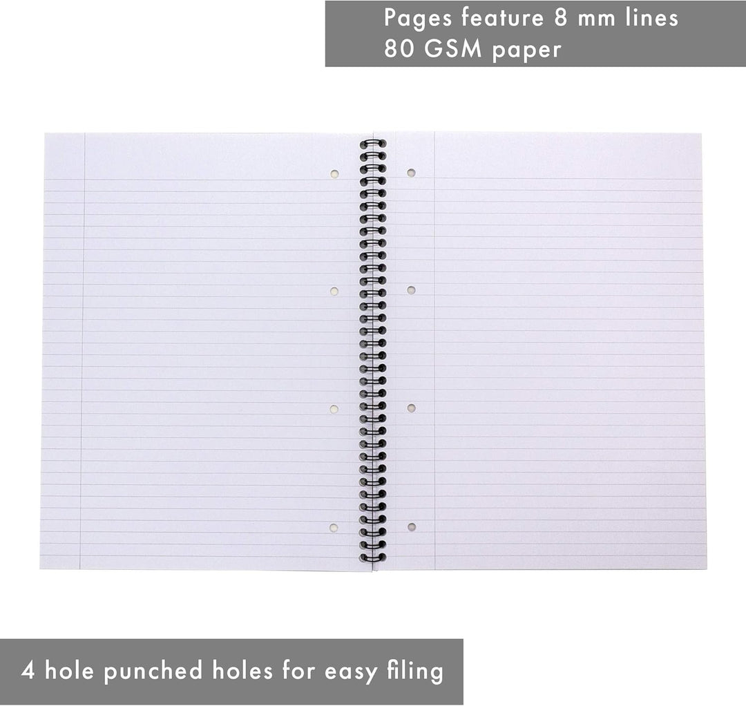 Pukka Jotta Spiralbuch (Format A4) Metallic Pack of 1 Lined, Pack of 1 Lined