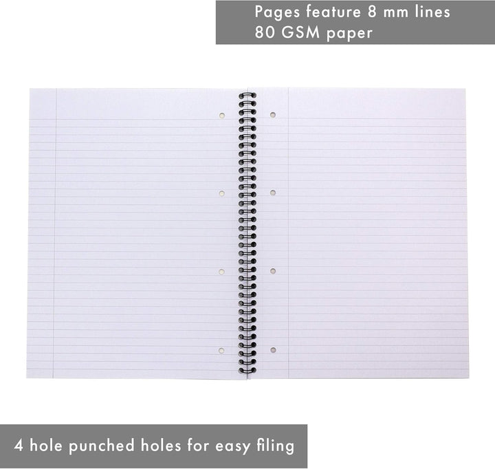 Pukka Jotta Spiralbuch (Format A4) Metallic Pack of 1 Lined, Pack of 1 Lined