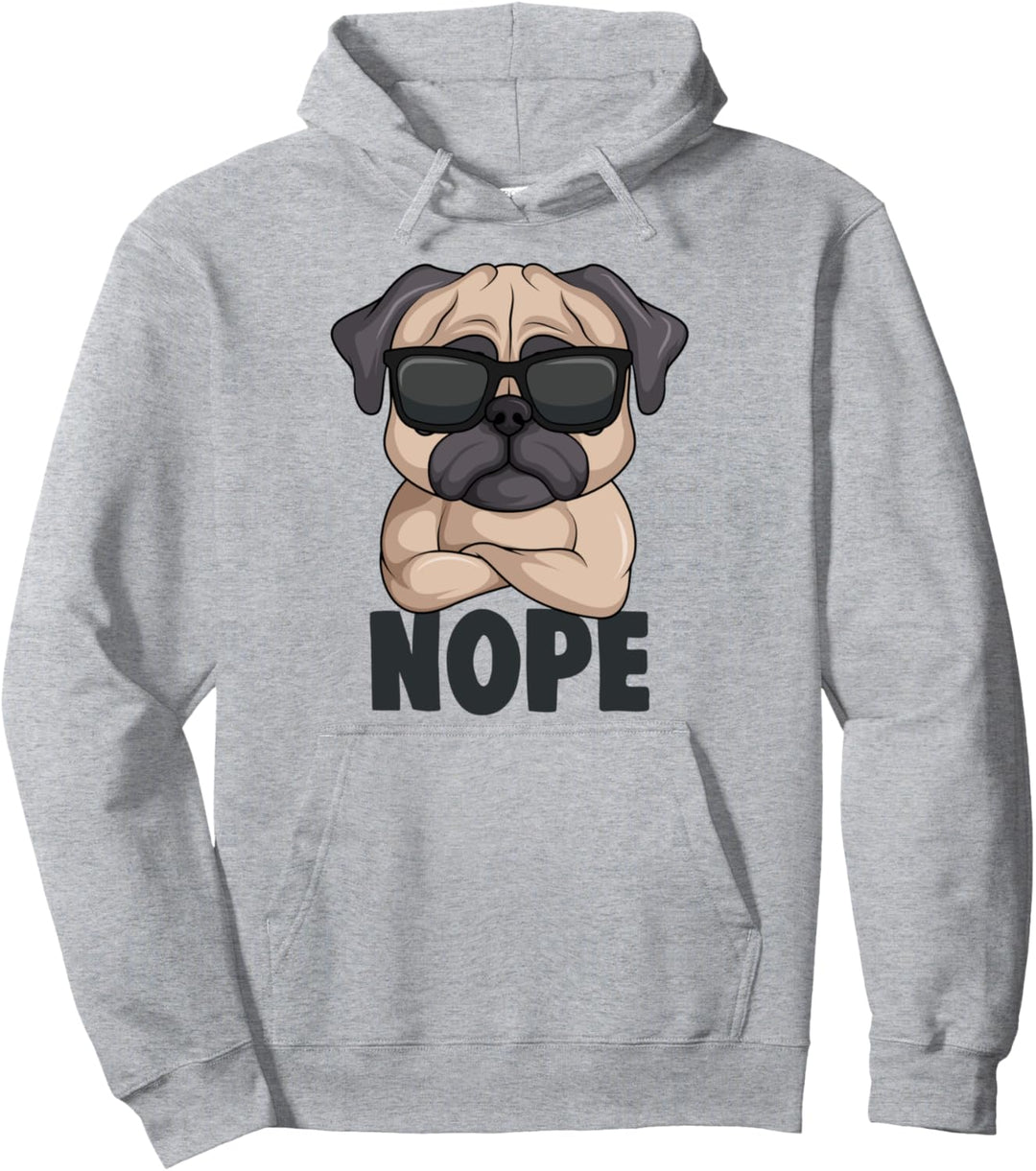 Mops Hunde Hundehalter Frauchen Kinder Pullover Hoodie