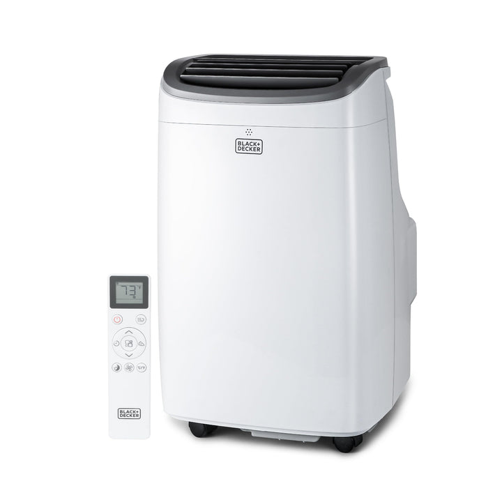 BLACK+DECKER 8.000 BTU Tragbare Klimaanlage mit Fernbedienung, weiss