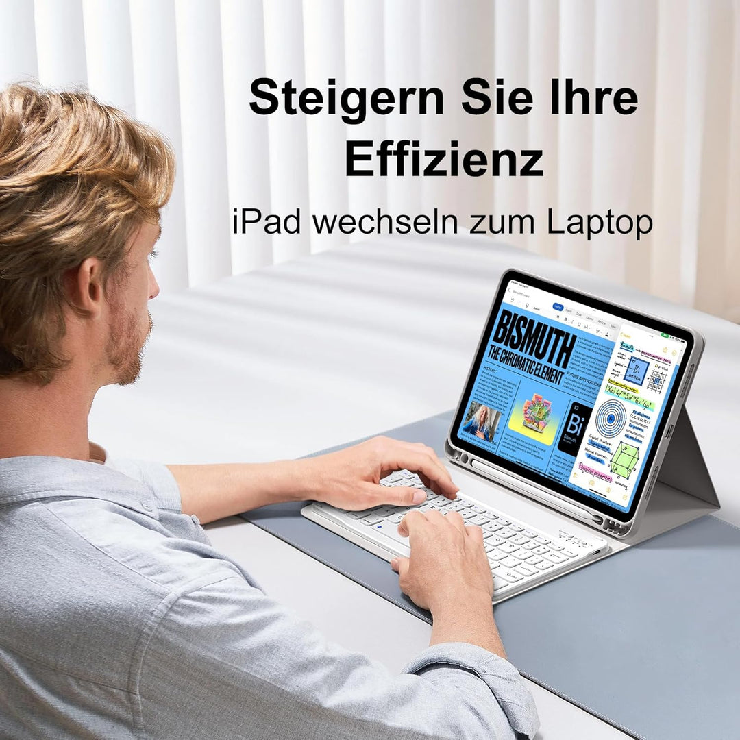 Tastatur Hülle für iPad Air 11 Zoll M3/M2 (2025/2024), iPad Air 5./4. Generation 2022/2020 10,9 Zoll