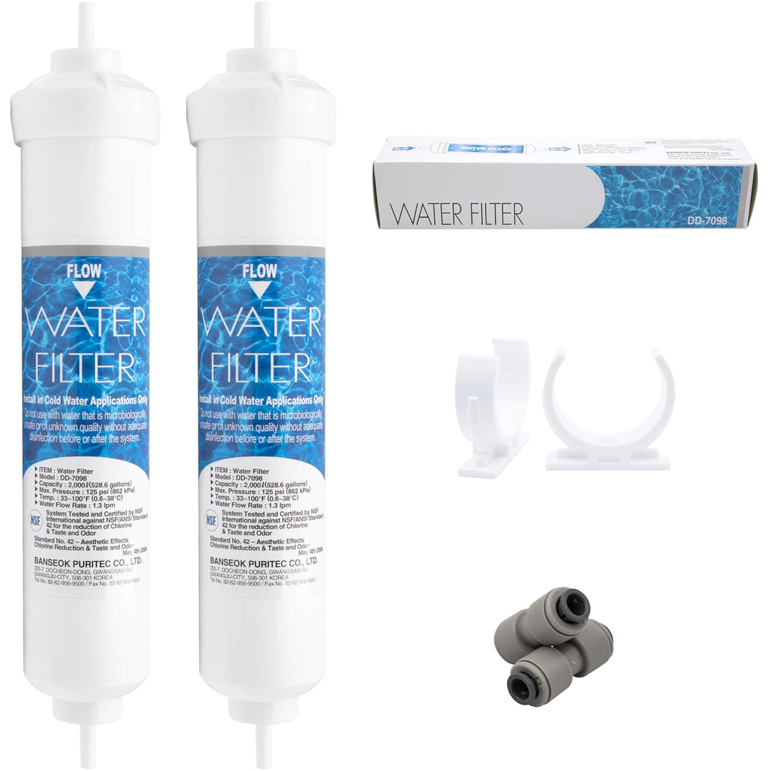 Banseok Puritec DD7098 Original Wasser Filter für Daewoo Kühlschrank, 2,000L Kapazität, 2 Stück