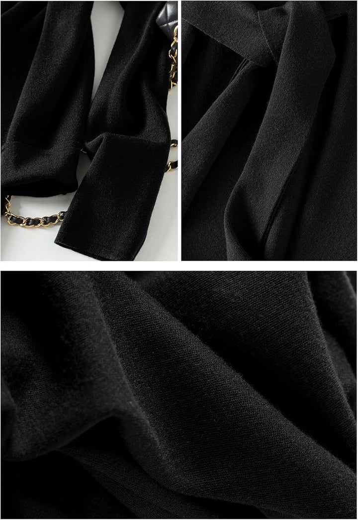 Jayscreate Damen Strickkleid Winter Kleid Herbst Damen Winterkleider Herbstkleid Midikleid Pulloverk