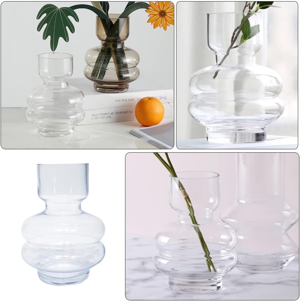 Glasvase Trockenblumenvase Hydrokulturvase Aus Glas Hahnenfussschlüssel Pflanzgefäss Aus Glas Einfac