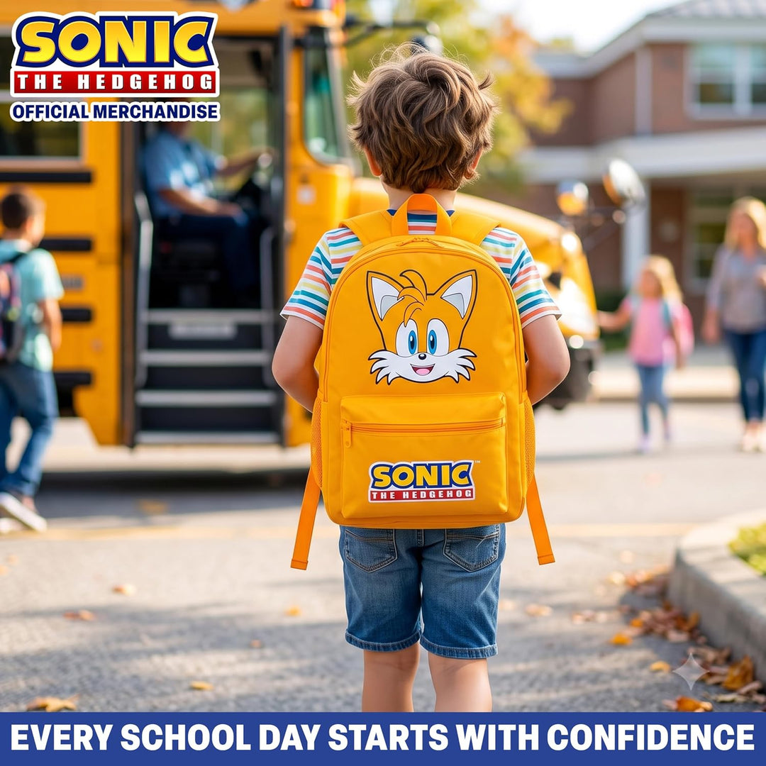Get Trend Sonic The Hedgehog Rucksack Jungen, 46 x 32 x 16 cm, Verstellbarer Reisetasche für Schule