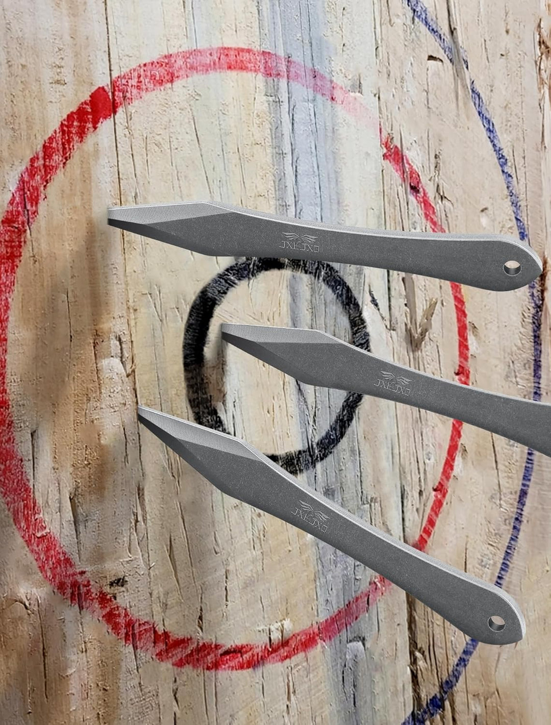 JXE JXO The Thunder: Wurf-Spikes, Dicke bis zu 0,7 cm, 25,9 cm, Edelstahl, kein Drehen, mit Nylon-Gü