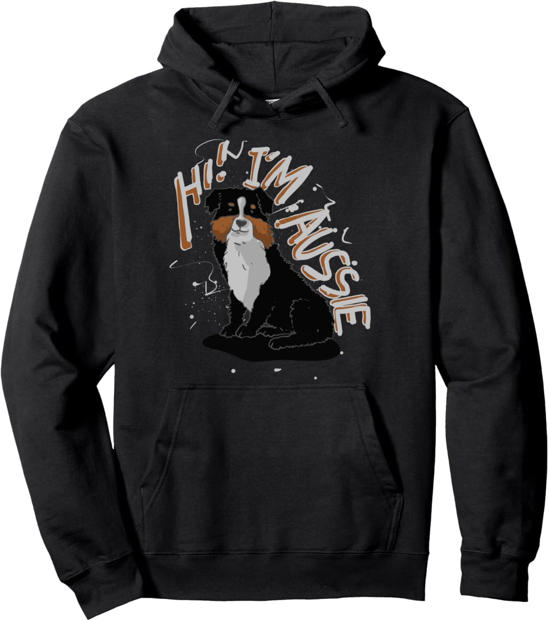 Ich bin ein Aussie Australian Shepard Hund Pullover Hoodie