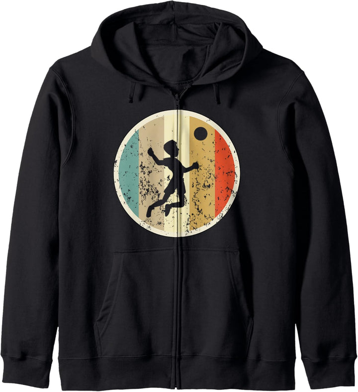 Faustball Spieler Faustballspieler Retro Vintage Grunge Kapuzenjacke