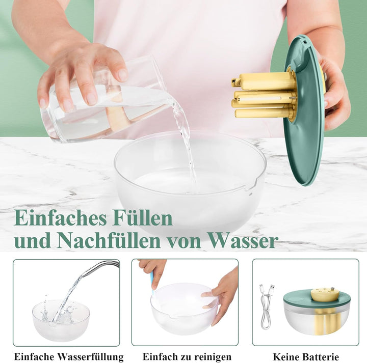 Rainpal 1,2L Mini Luftbefeuchter mit Beleuchtung, 20dB Leise 6-Speed Adjustable Cool Mist Humidifier
