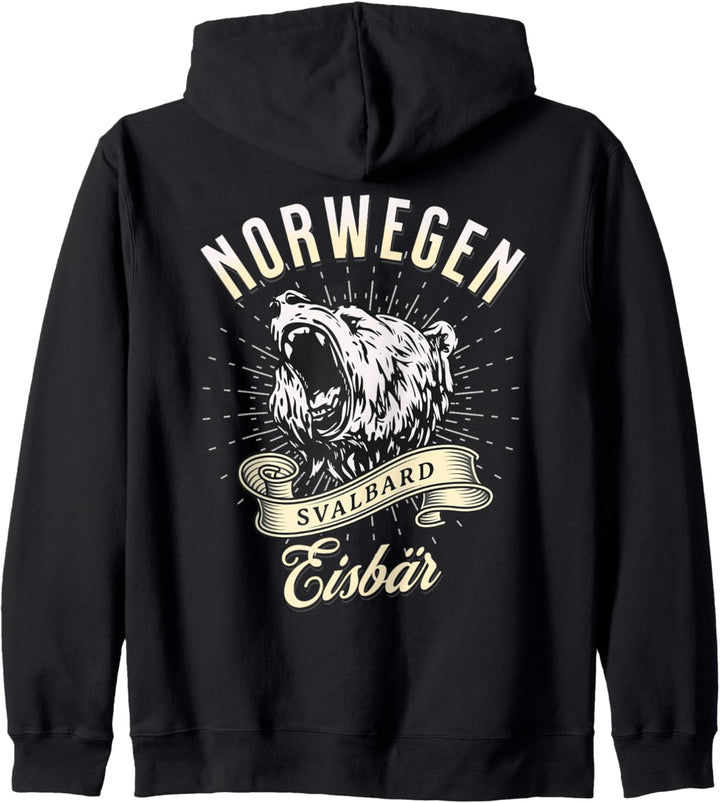 Norwegen Eisbär Svalbard Eisbären Spitzbergen Norwegisch Kapuzenjacke