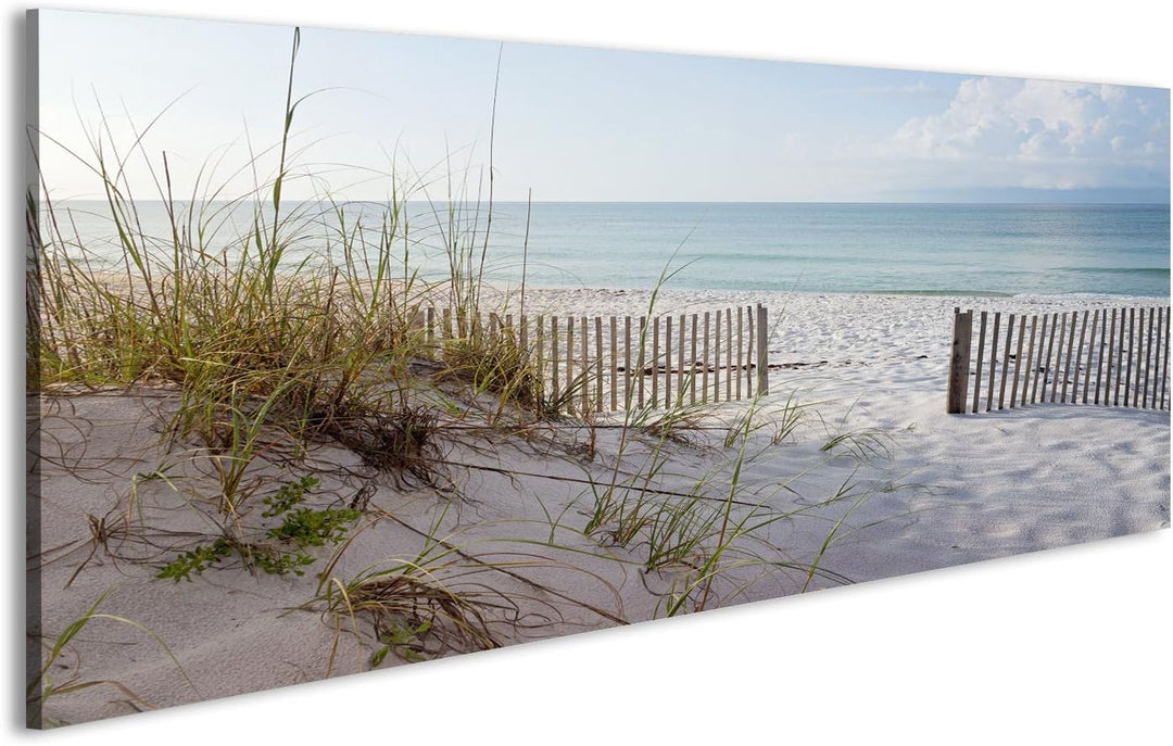 islandburner Bild auf Leinwand Landschaft Dünen Strand Und Meer Bei Sonnenaufgang -Golf Von Mexiko B