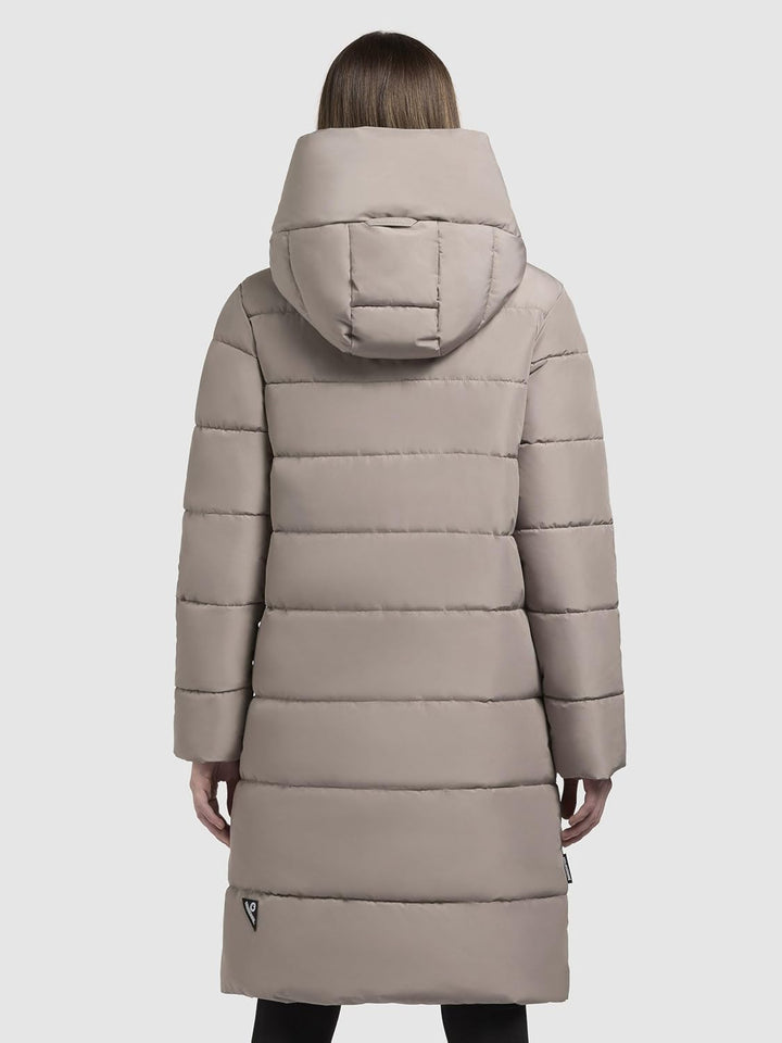 khujo - Damen - Wintermantel - Jilias 5 Steppmantel Winterjacke, XS Greige