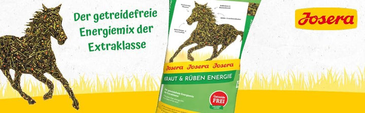 JOSERA Kraut &amp; Rüben Energy (1 x 15 kg) | Premium Pferdefutter - Energiemix der Extraklasse | getrei