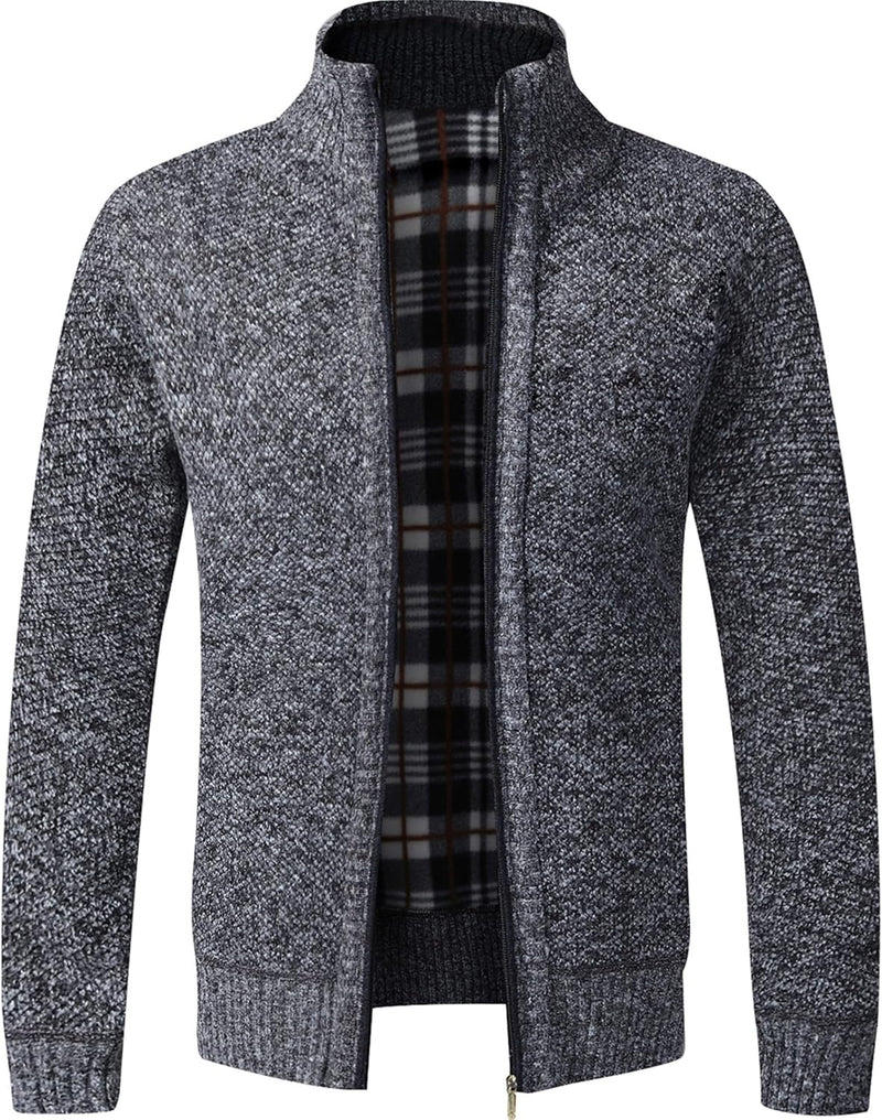 GLESTORE Strickjacken für Herren Strickjacke Cardigan Trachtenjacke Herren Fleecejacke Winter Herren
