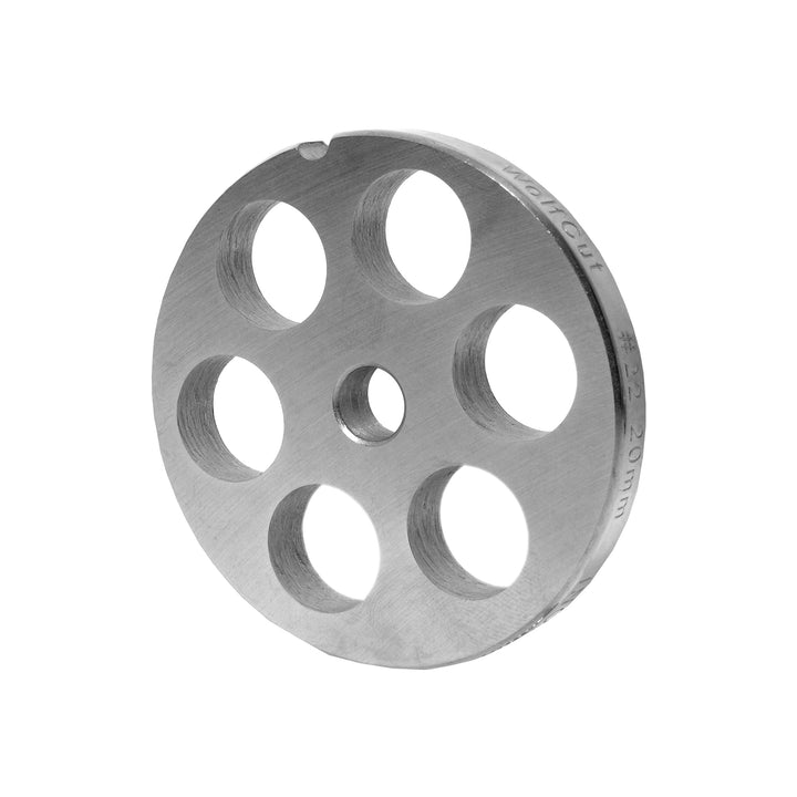 Wolfcut INOX Lochscheibe mit Nabe Gr. 22-20,0 mm Bohrung - für Fleischwolf Grössen 22