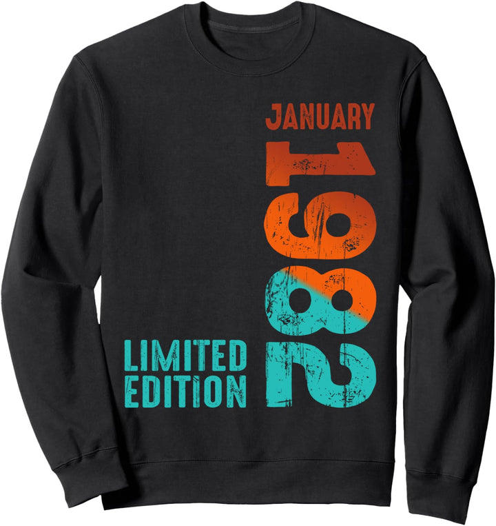 1982 Limited Edition 1982 Januar 1982 Jahr 1982 Retro 1982 Sweatshirt