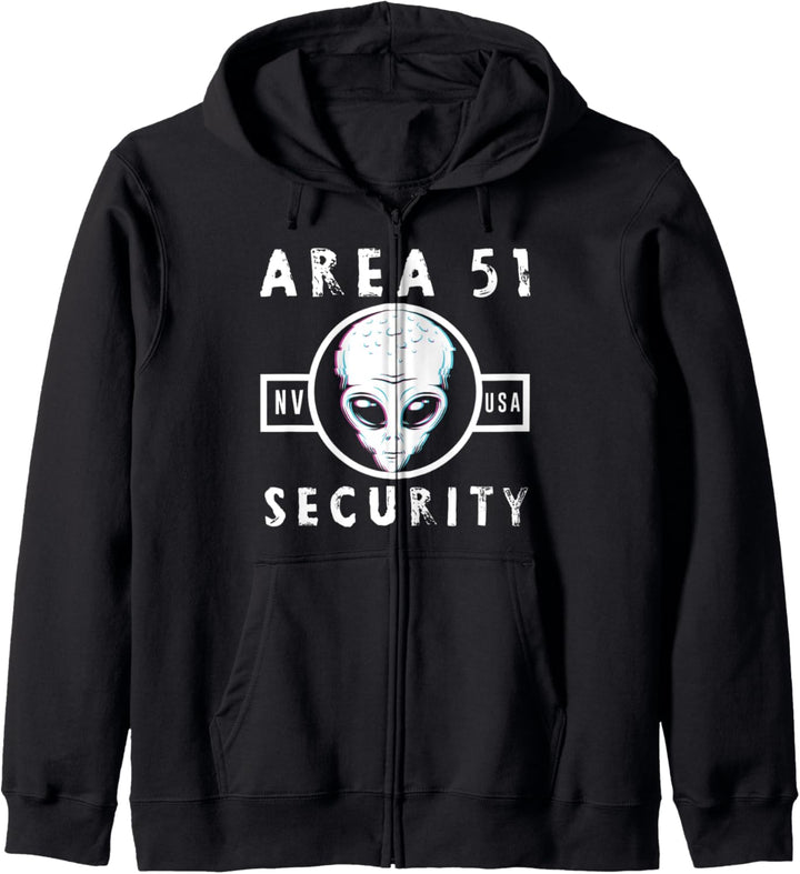 USA Area UFO 51 Alien Extraterrestrisches Raumschiff Raumfahrzeug Kapuzenjacke