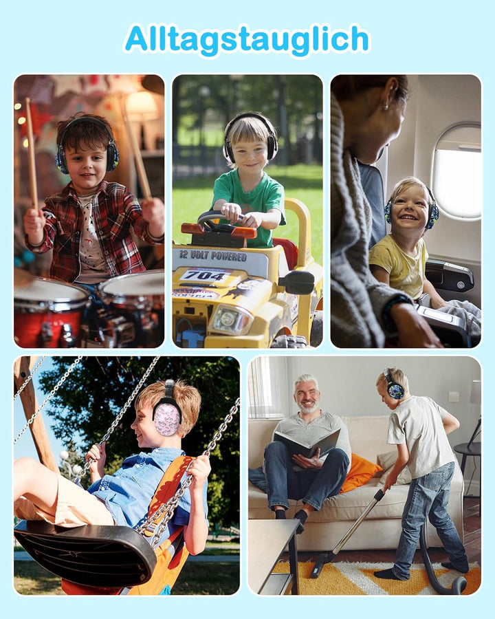 ZOHAN 030 Gehörschutz Kinder 2er Pack,Lärmschutz Kopfhörer Kinder mit Autismus, ohrenschützer kinder