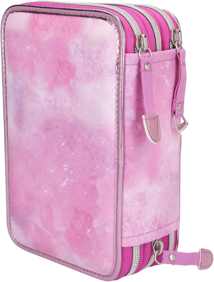 Depesche 10532 Federtasche 3 Fach, Horses Dreams, rosa, bunt