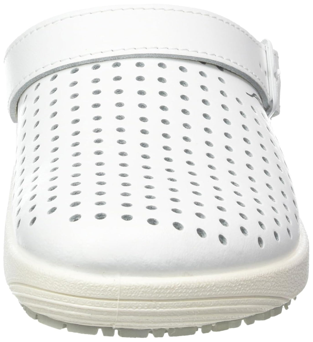Abeba Clog 9300 - rubber Glattleder weiss, perforiert, zertifiziert, 44 44 EU, 44 EU