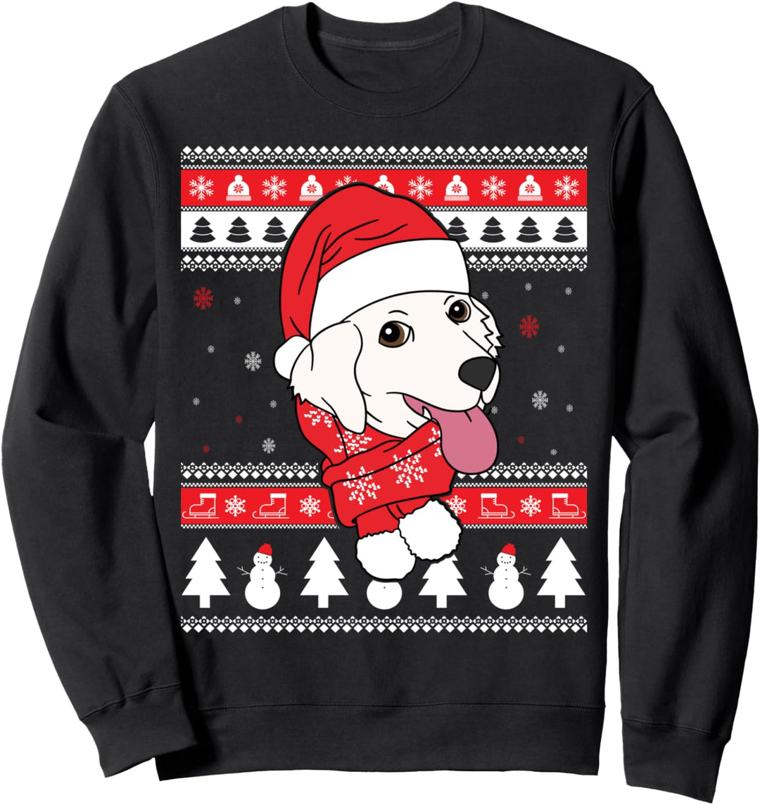 Great Pyrenees Lustiger Hund Hässliche Weihnachten Geschenk Sweatshirt