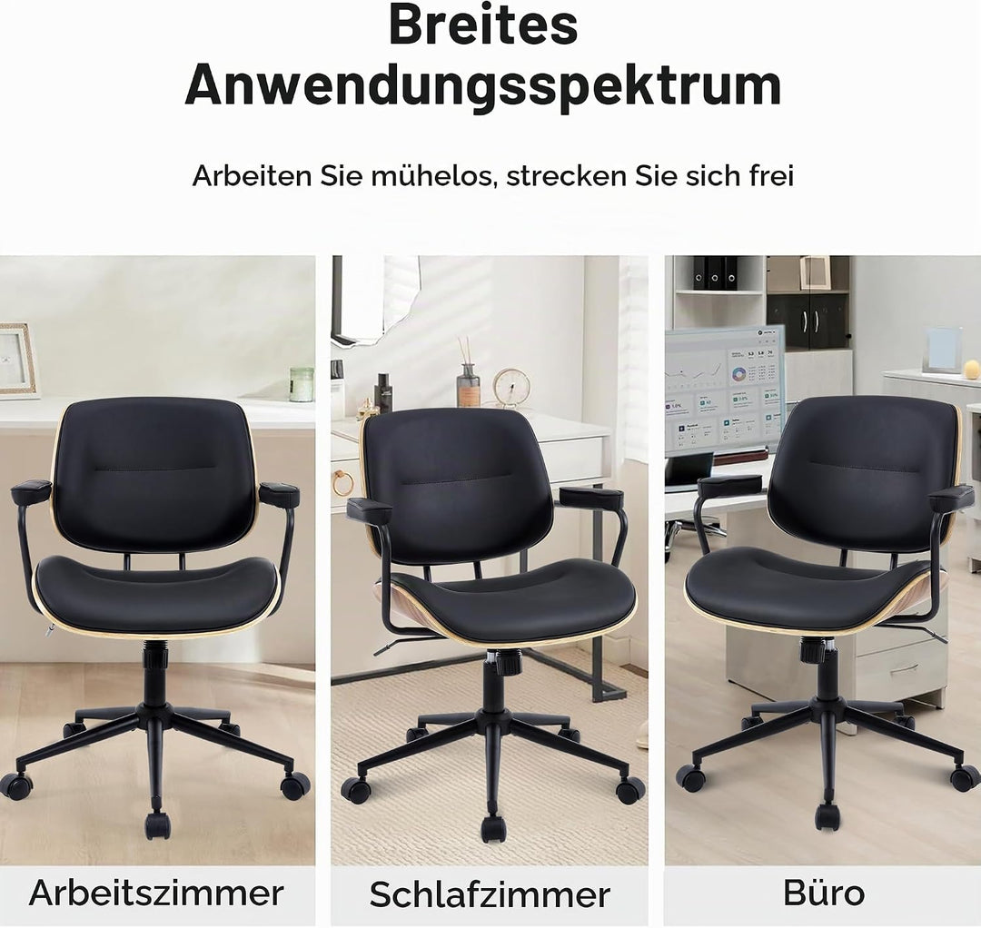 bürostuhl ergonomisch für homeoffice Bürostuhl mit Armlehne Medieval Modern Schreibtischstuhl 360°Dr