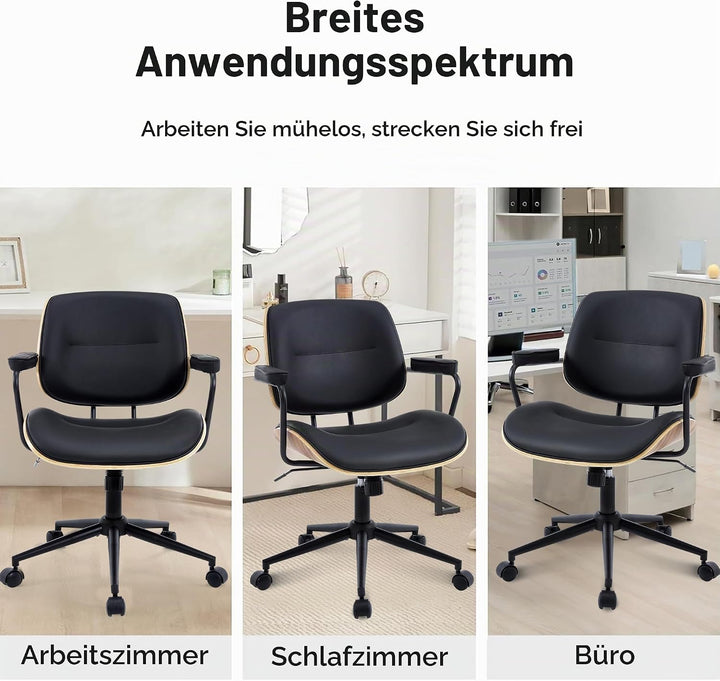 bürostuhl ergonomisch für homeoffice Bürostuhl mit Armlehne Medieval Modern Schreibtischstuhl 360°Dr