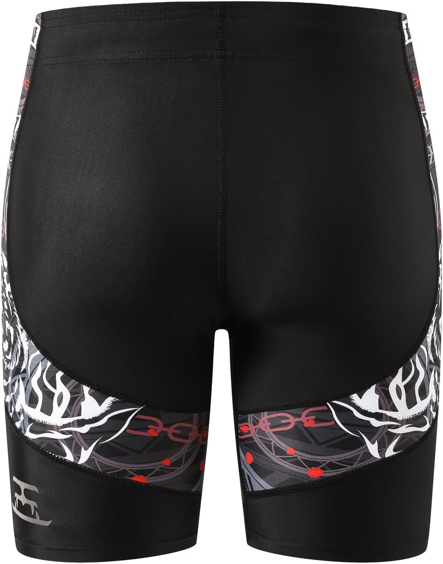 HUGE SPORTS Herren Splice Schwimmhose Kompression Jammer Lang Wilde Serie S Tiger, S Tiger
