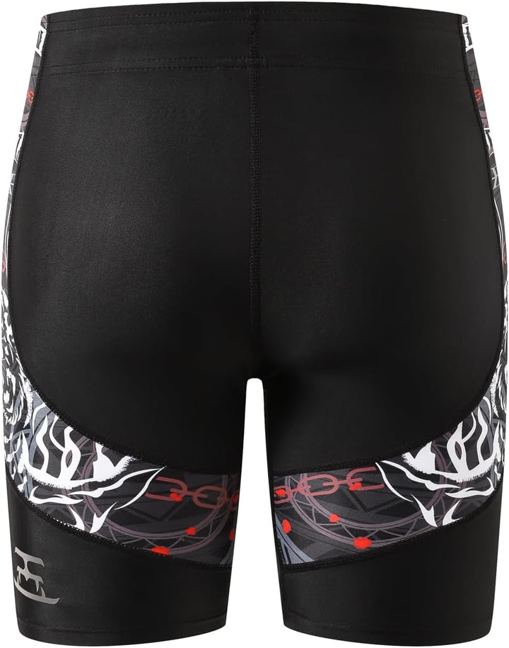 HUGE SPORTS Herren Splice Schwimmhose Kompression Jammer Lang Wilde Serie S Tiger, S Tiger