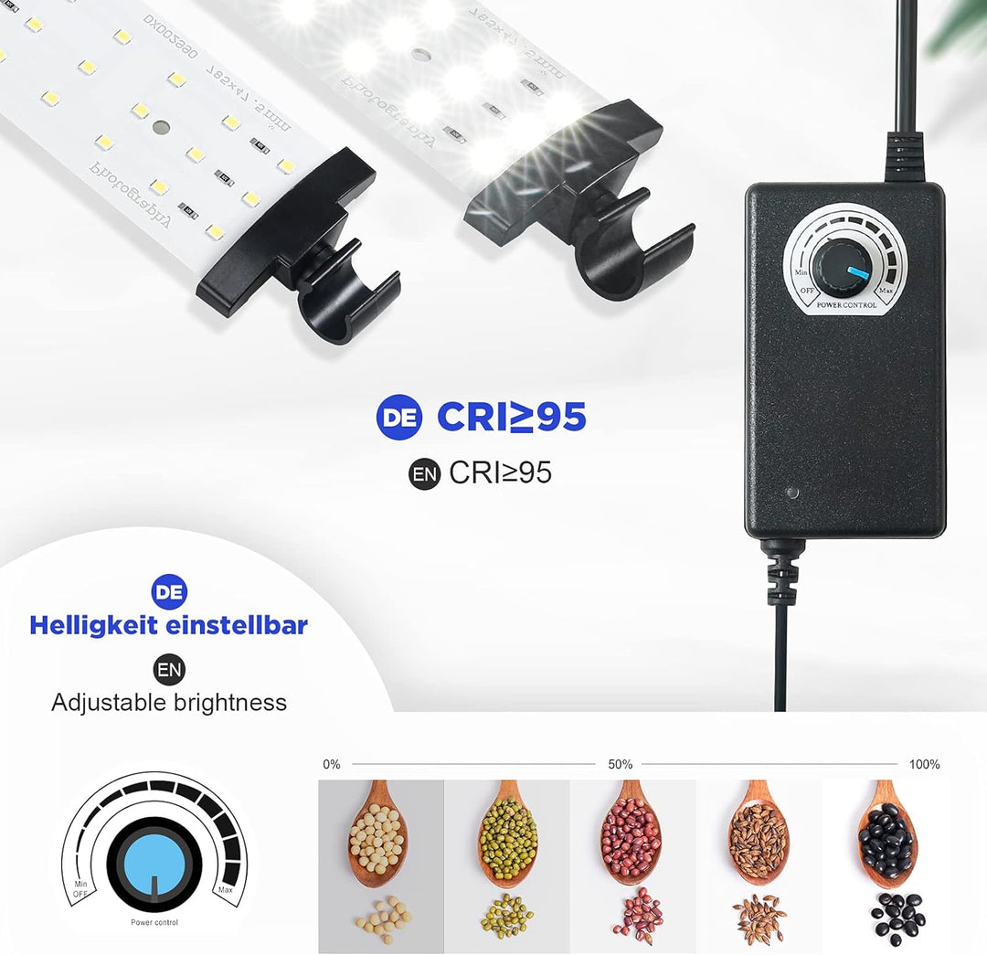 Yorbay Fotostudio Set 80 x 80 x 80cm CRI 95+ LED-Fotobox Lichtbox Lichtwürfel Profi Fotografie Licht