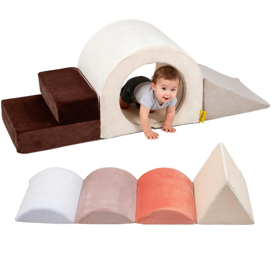 BanaSuper Schaumstoff-Kletterblöcke für Kinder, Schaumstoff Bausteine XXL, EN71-zertifiziert & rutsc