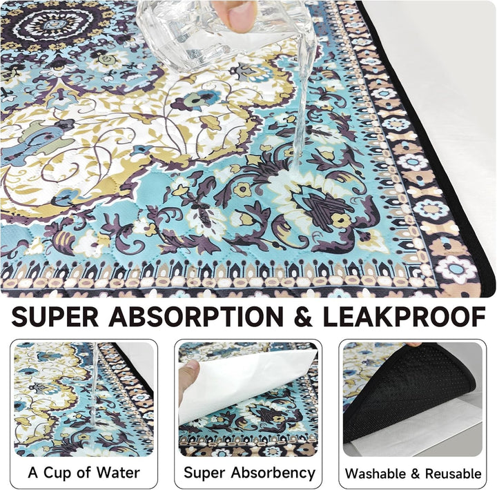 Washable Pee Pads for Dogs, 2 Super Absorbent Reusable Puppy Training Pads 45×60cm Quick Dry,Waterpr