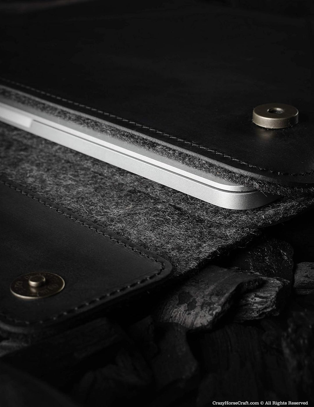 Etui/Hülle für MacBook Pro 13/14 / 15/16 Zoll, Carbon Black, Kompatibel mit MB Air 13/15 inch M1 M2