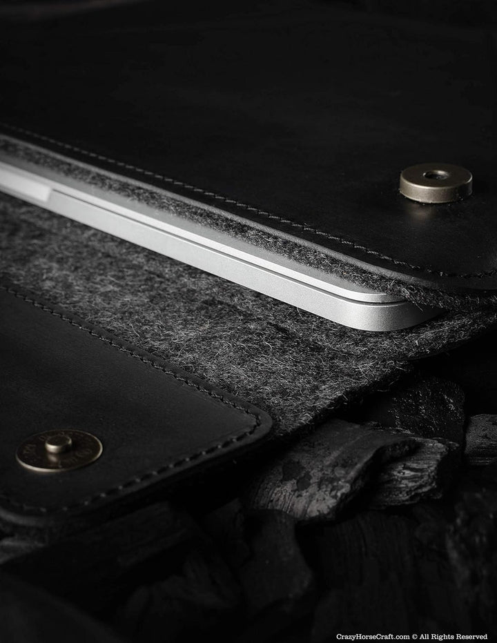 Etui/Hülle für MacBook Pro 13/14 / 15/16 Zoll, Carbon Black, Kompatibel mit MB Air 13/15 inch M1 M2