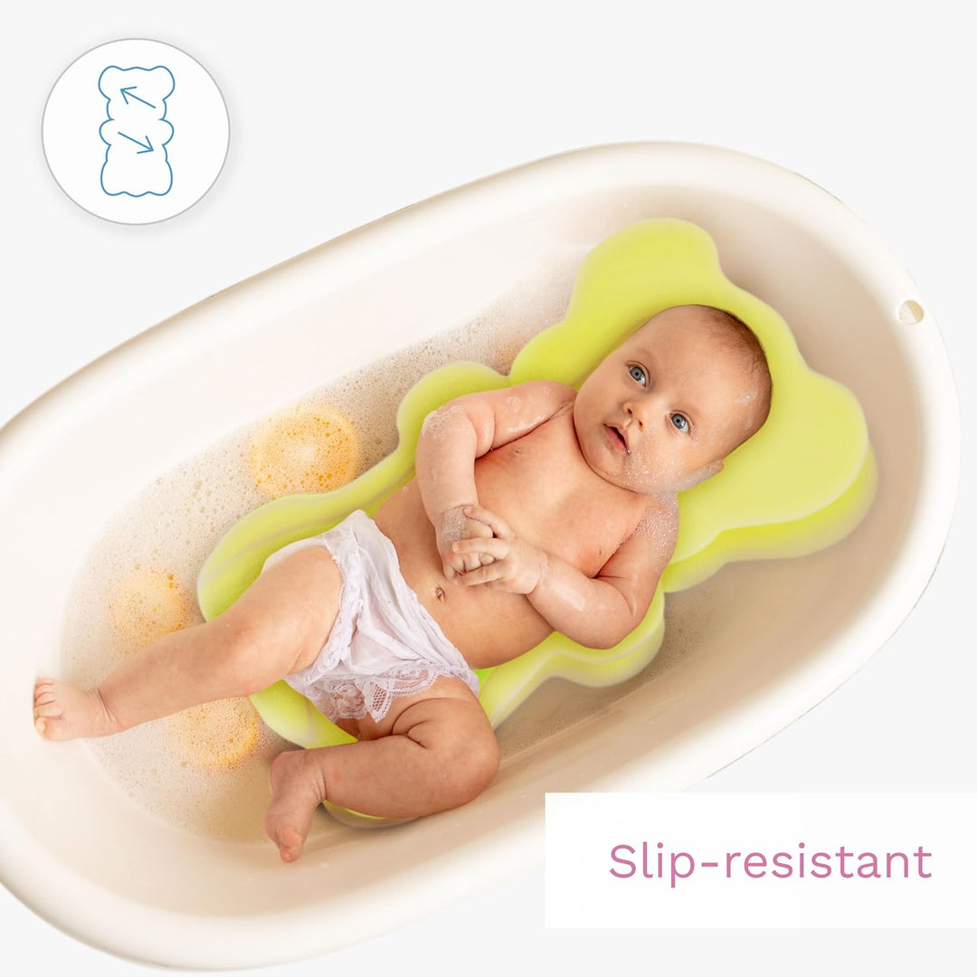 Badewannenmatte Baby Antirutschmatte Badematte für Kinder und Babys bis 6 kg und 60 cm (Gelb), Gelb