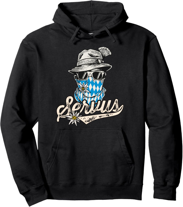 Servus Trachten TShirt Herren Bayern Passend für Oktoberfest Pullover Hoodie